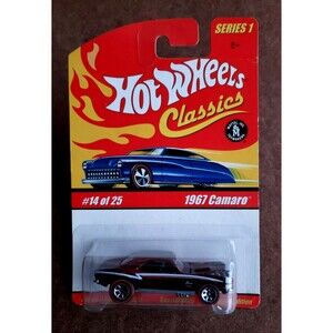 2005 Hot Wheels 1967 CAMARO Red CLASSICS SERIES 1 14/25 REDLINE 7SP &BLACK GRILL